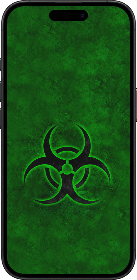 TPU чехол biohazard 30 для Apple iPhone 16 - 4848b-3709 изображение 