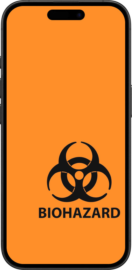 TPU чехол biohazard 33 для Apple iPhone 16 - 4851b-3709 изображение 