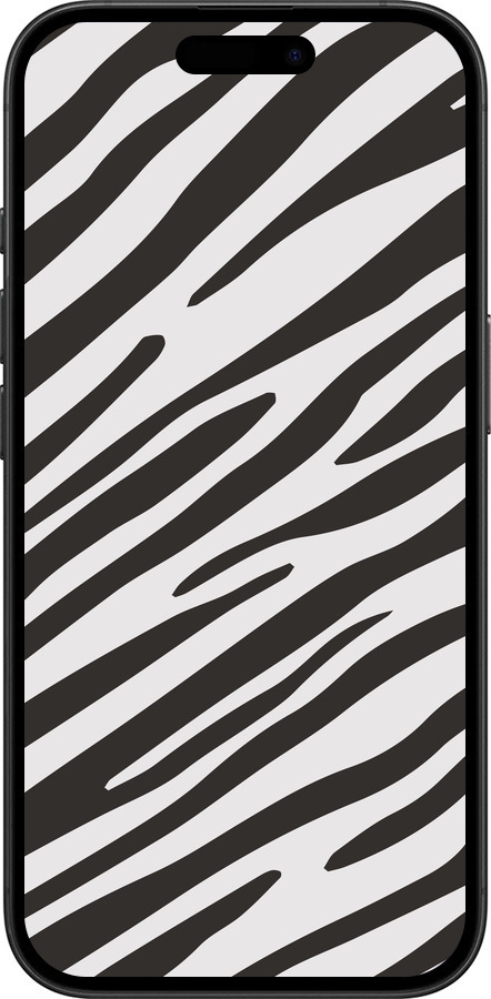 TPU чехол Классическая зебра для Apple iPhone 16 - 4874b-3709 изображение 