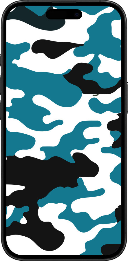 TPU чехол Камуфляж прозрачный фон для Apple iPhone 16 - 4877b-3709 изображение 