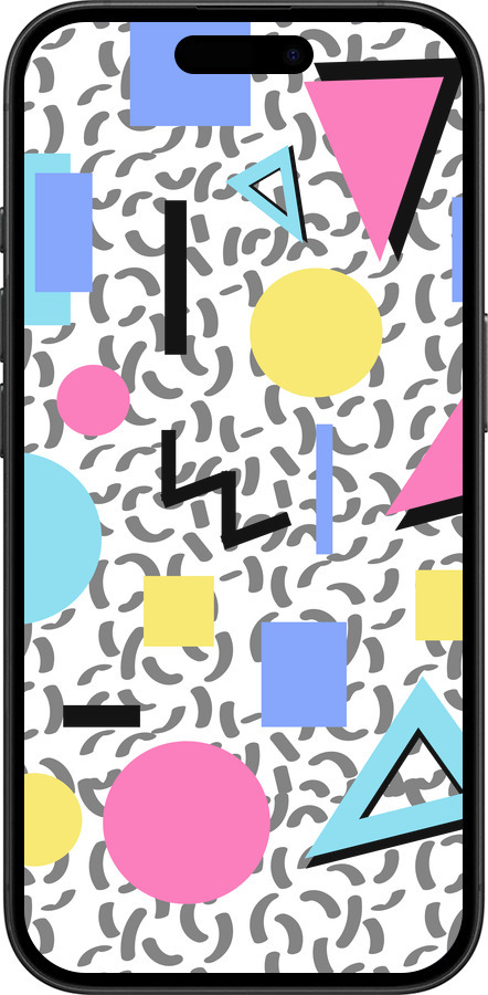 TPU чехол Color shapes для Apple iPhone 16 - 4893b-3709 изображение 