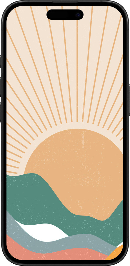 TPU чехол Горы и солнце v2 для Apple iPhone 16 - 5488b-3709 изображение 