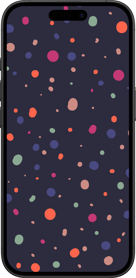 TPU чехол Горошек v2 для Apple iPhone 16 - 5599b-3709 изображение 