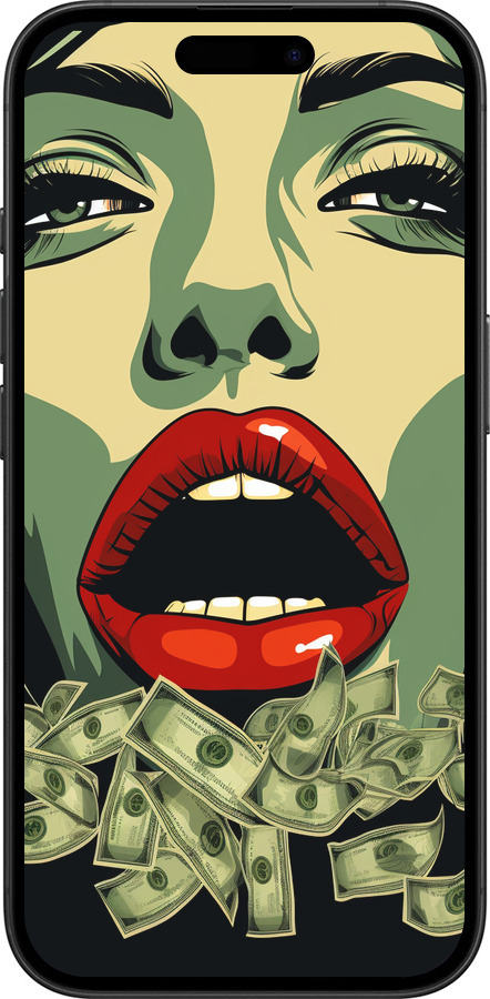 TPU чехол Big money 2 для Apple iPhone 16 - 5668b-3709 изображение 