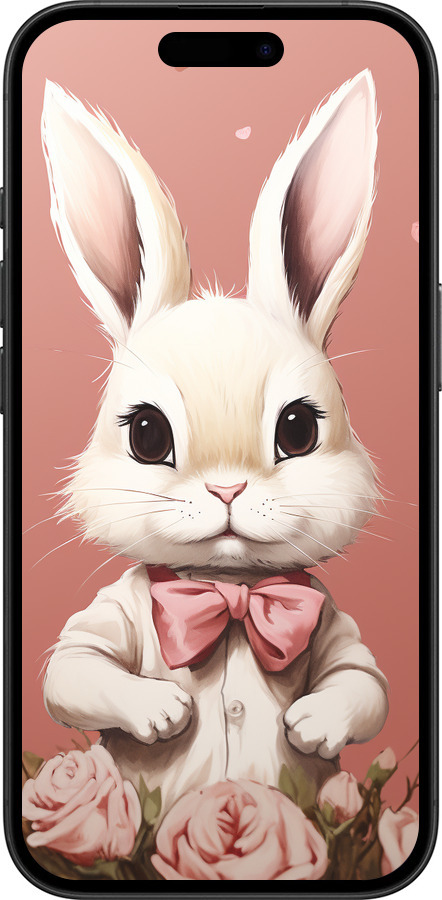 TPU чехол Зайчик для Apple iPhone 16 - 5669b-3709 изображение 
