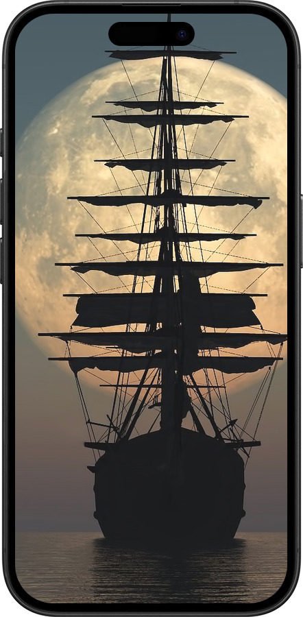 TPU чехол Корабль для Apple iPhone 16 - 5998b-3709 изображение 