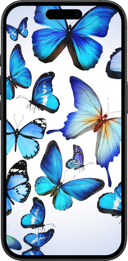 TPU чехол Метелики для Apple iPhone 16 - 6023b-3709 изображение 