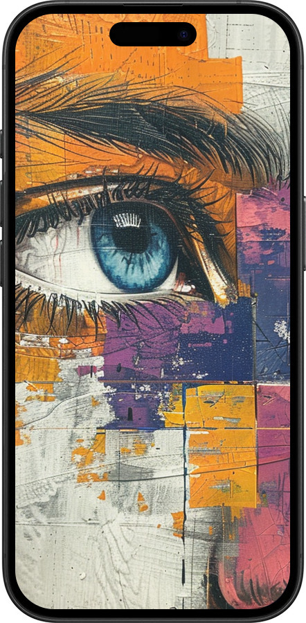 TPU чехол Кольорова фреска для Apple iPhone 16 - 6032b-3709 изображение 