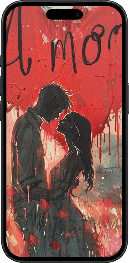 TPU чехол Amore для Apple iPhone 16 - 6047b-3709 изображение 
