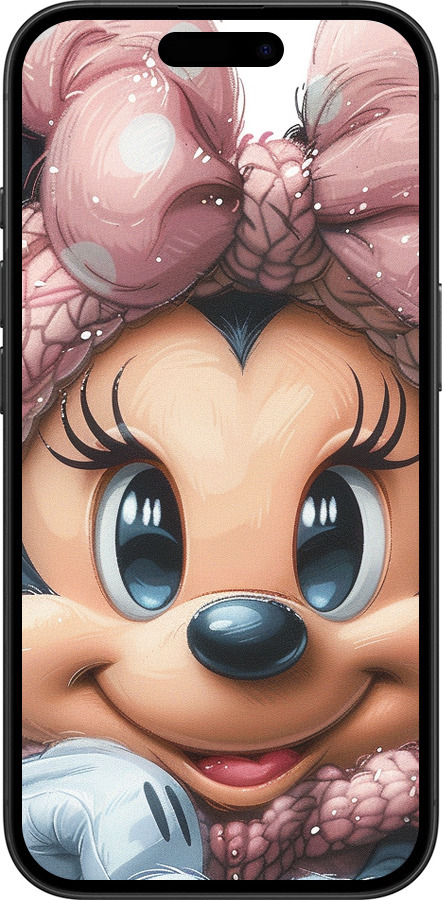 TPU чехол Мінні Маус з бантиком для Apple iPhone 16 - 6055b-3709 изображение 