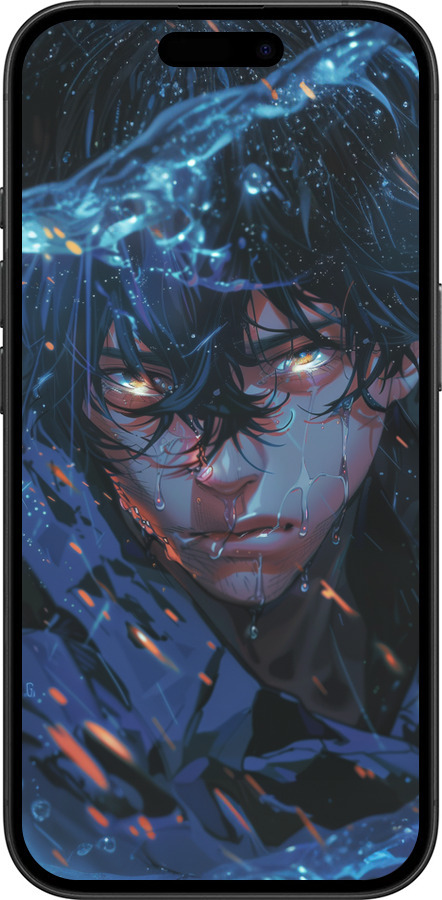 TPU чехол Satoru Gojou для Apple iPhone 16 - 6128b-3709 изображение 