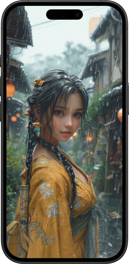 TPU чехол Anime-girl для Apple iPhone 16 - 6133b-3709 изображение 
