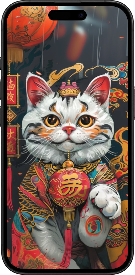 TPU чехол China Cat v2 для Apple iPhone 16 - 6135b-3709 изображение 