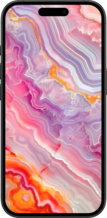 TPU чехол Мрамор 2 для Apple iPhone 16 - 6307b-3709 изображение 