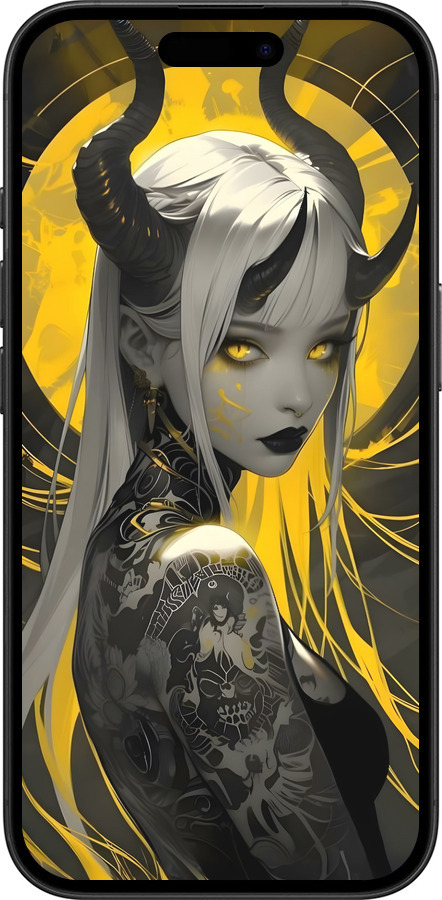 TPU чехол Аниме демон 2 для Apple iPhone 16 - 6309b-3709 изображение 