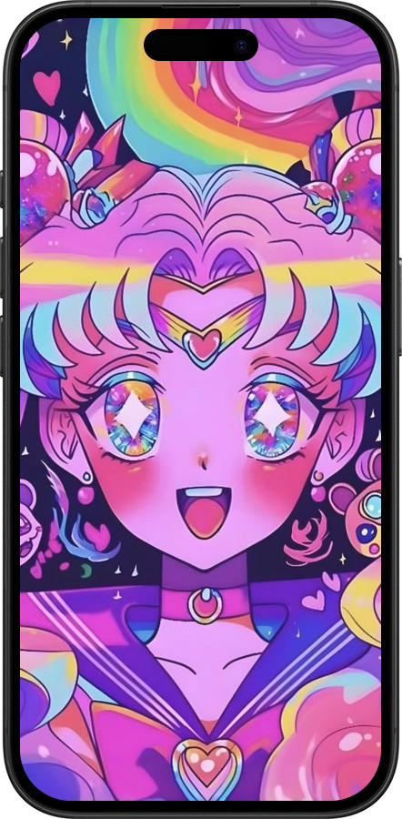 TPU чехол Сейлор Мун 3 для Apple iPhone 16 - 6352b-3709 изображение 