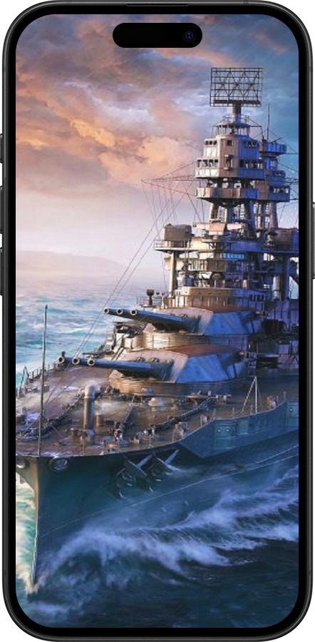 TPU чехол Военный корабль, world of tanks, wargaming для Apple iPhone 16 - 6461b-3709 изображение 