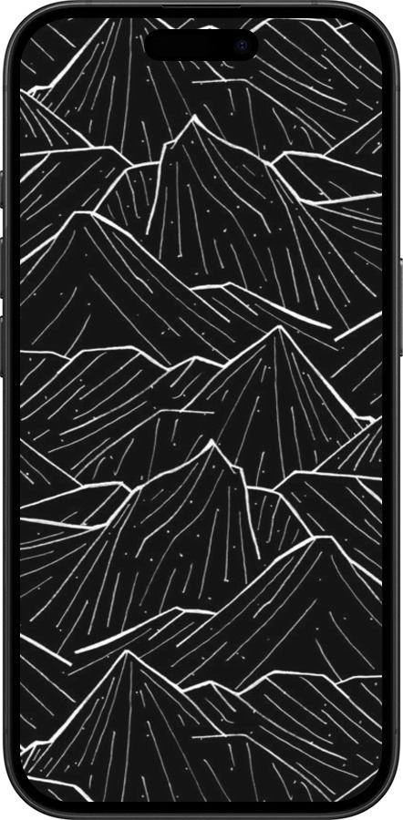 TPU чехол Із зображенням Темних гір для Apple iPhone 16 - 6489b-3709 изображение 