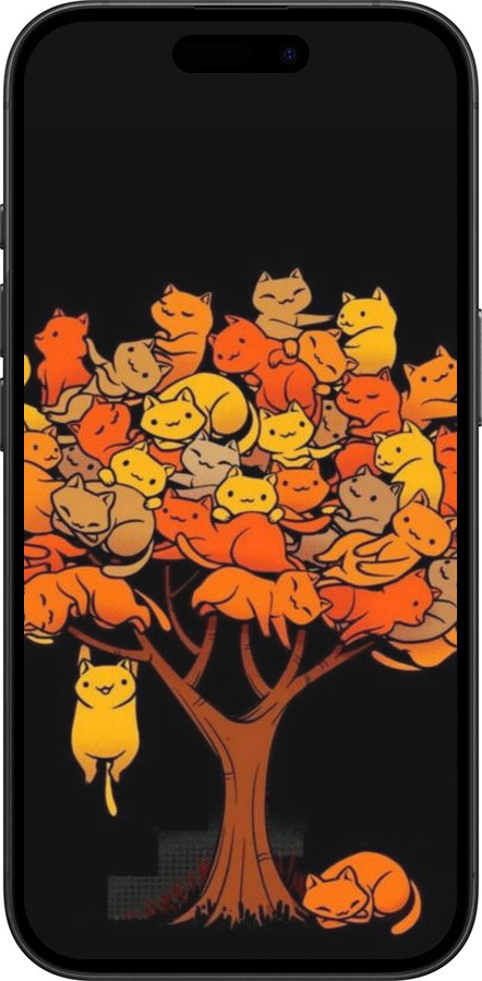 TPU чехол Дерево и котики для Apple iPhone 16 - 6516b-3709 изображение 
