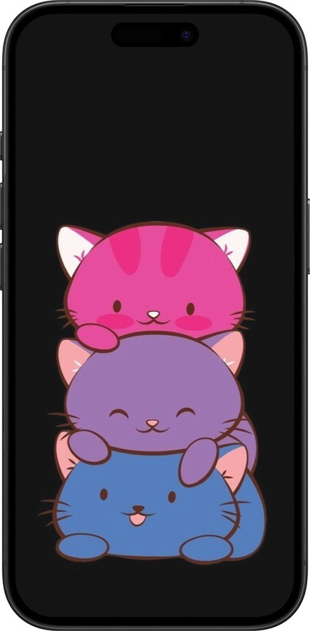 TPU чехол Милые кошки для Apple iPhone 16 - 6518b-3709 изображение 