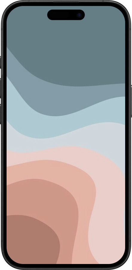 TPU чехол С синими и розовыми волнами в стиле ретро для Apple iPhone 16 - 6532b-3709 изображение 