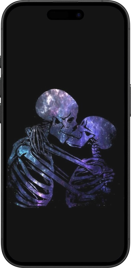 TPU чехол С изображением скелета для Apple iPhone 16 - 6537b-3709 изображение 