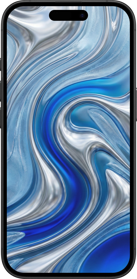 TPU чехол Liquid Chrome для Apple iPhone 16 - 6781b-3709 изображение 