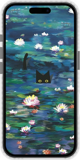 Чохол Bumper чехол с изображением водяных лилий и кошек для Apple iPhone 16 - 6257pc-3709 изображение 