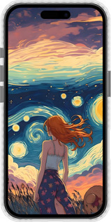 Чохол Bumper чехол Дівчина Арт для Apple iPhone 16 - 6325pc-3709 изображение 