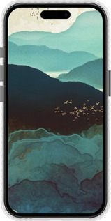 Чохол Bumper чехол Із зображенням гір Індіго для Apple iPhone 16 - 6484pc-3709 изображение 