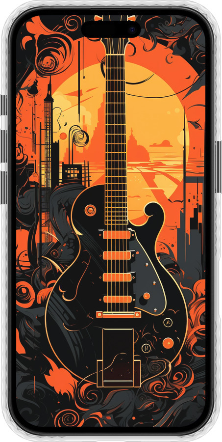 Чохол Bumper чехол Гитара для Apple iPhone 16 - 5957pc-3709 изображение 