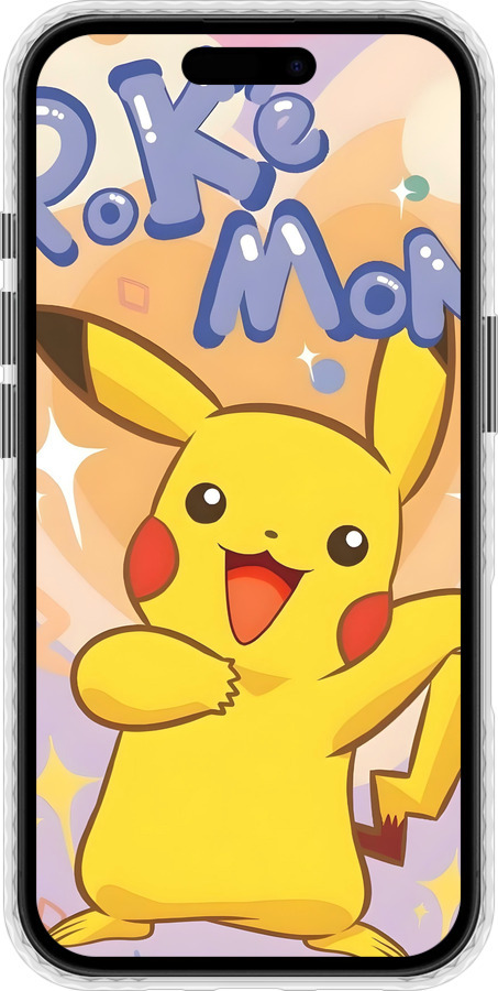 Чохол Bumper чехол Пикачу для Apple iPhone 16 - 6383pc-3709 изображение 