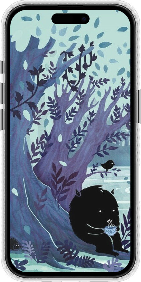 Чехол Bumper чехол Арт принт Тихое место чая для Apple iPhone 16 - 6544pc-3709 изображение 