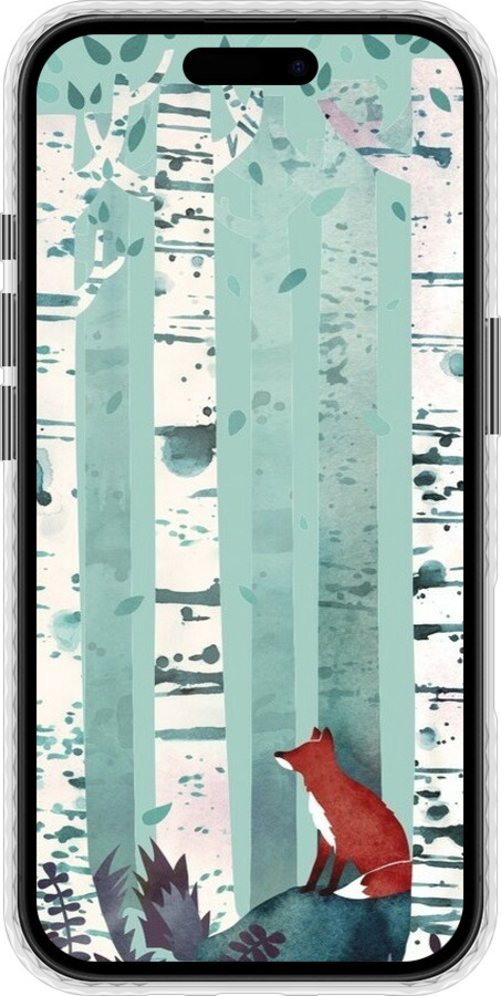 Чехол Bumper чехол Лис в зелёном лесу для Apple iPhone 16 - 6547pc-3709 изображение 