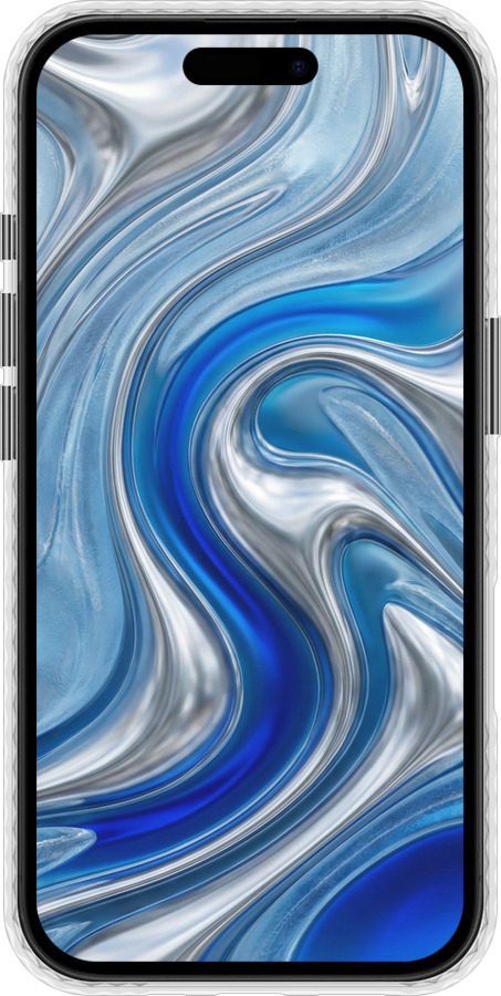 Чехол Bumper чехол Liquid Chrome для Apple iPhone 16 - 6781pc-3709 изображение 