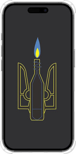 Силикон с усиленными углами чехол Коктейль Молотова для Apple iPhone 16 - 1044sp-3709 изображение 