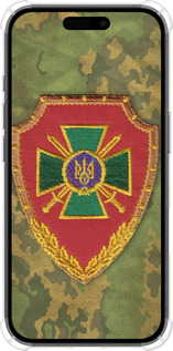 Силикон с усиленными углами чехол Пограничная служба Украины для Apple iPhone 16 - 1091sp-3709 изображение 