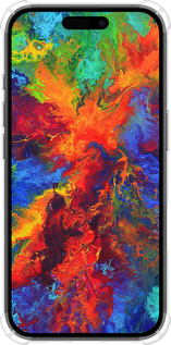 Силикон с усиленными углами чехол Акварель на холсте для Apple iPhone 16 - 4150sp-3709 изображение 