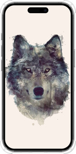 Силикон с усиленными углами чехол Волк-арт для Apple iPhone 16 - 4163sp-3709 изображение 