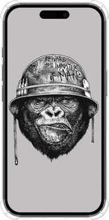 Силикон с усиленными углами чехол military monkey для Apple iPhone 16 - 4177sp-3709 изображение 