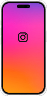 Силикон с усиленными углами чехол Instagram для Apple iPhone 16 - 4273sp-3709 изображение 