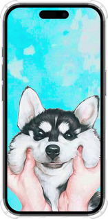 Силикон с усиленными углами чехол Улыбнись для Apple iPhone 16 - 4276sp-3709 изображение 