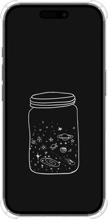 Силіконовий протиударний с посиленими кутами чехол Космос в банці для Apple iPhone 16 - 4297sp-3709 изображение 