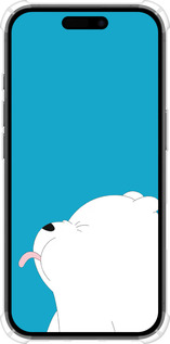 Силикон с усиленными углами чехол Мишка 1 для Apple iPhone 16 - 4358sp-3709 изображение 
