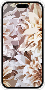 Силикон с усиленными углами чехол пионы акварелью для Apple iPhone 16 - 4376sp-3709 изображение 