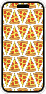 Силикон с усиленными углами чехол Пицца для Apple iPhone 16 - 4408sp-3709 изображение 
