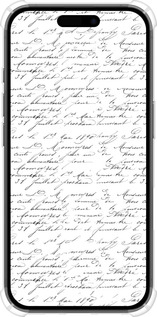 Силикон с усиленными углами чехол Прописной шрифт для Apple iPhone 16 - 4475sp-3709 изображение 