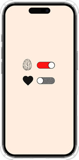 Силіконовий протиударний с посиленими кутами чехол Любов і розум для Apple iPhone 16 - 4553sp-3709 изображение 