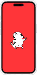 Силикон с усиленными углами чехол Котик для Apple iPhone 16 - 4577sp-3709 изображение 
