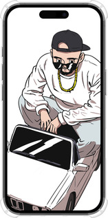 Силикон с усиленными углами чехол Тачка для Apple iPhone 16 - 4663sp-3709 изображение 